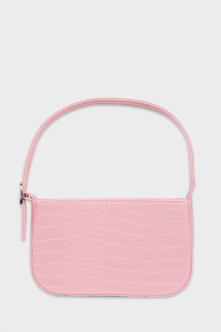 Kadın Açık Pembe Kadın Suni Deri Omuz Çantası