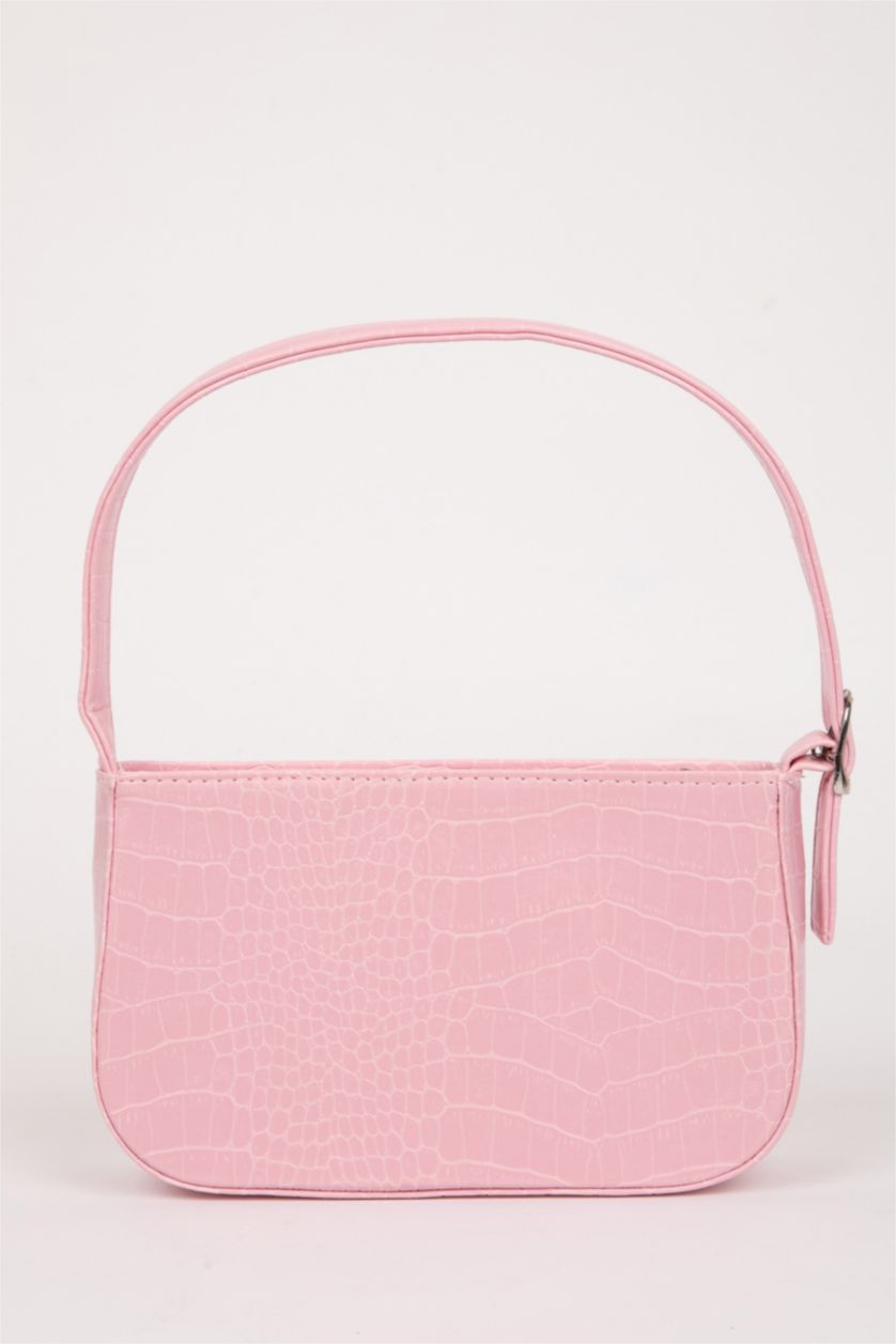 Kadın Açık Pembe Kadın Suni Deri Omuz Çantası