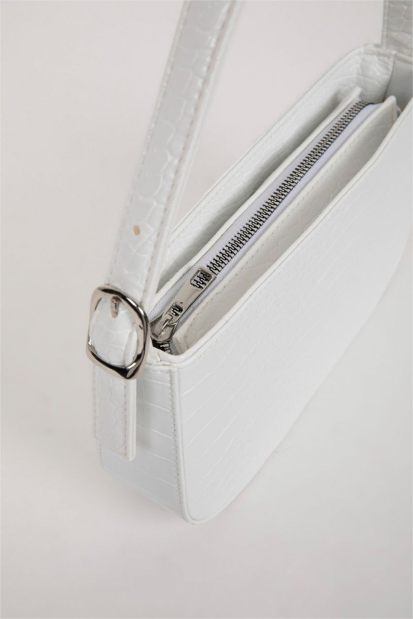 نساء أبيض (000) جنطة كتف نسائي جلد صناعي