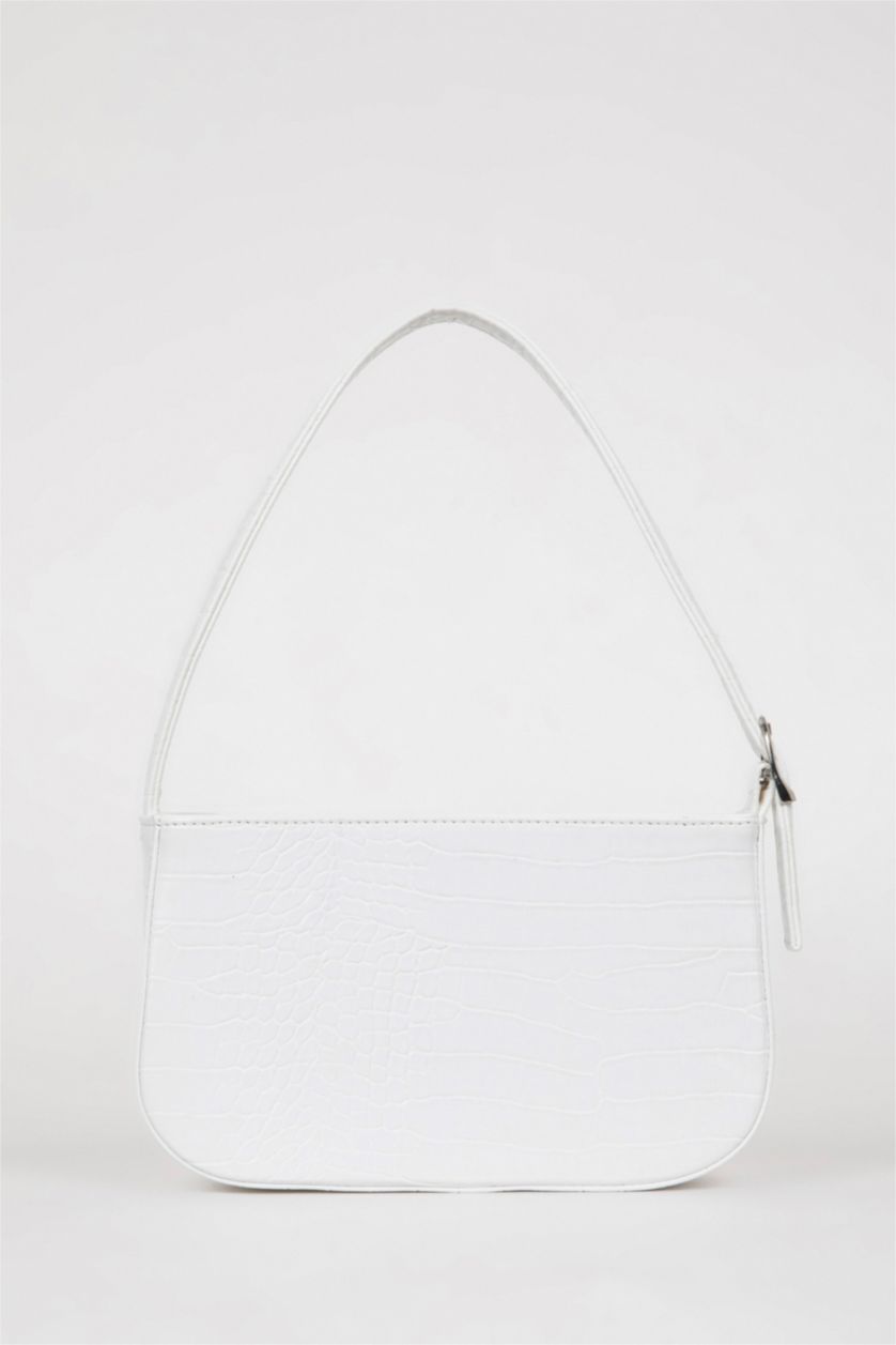 نساء أبيض (000) جنطة كتف نسائي جلد صناعي