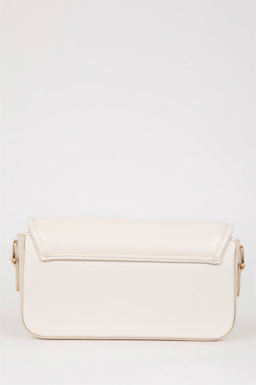 Kadın Bej Kadın Uzun Askılı Suni Deri Çapraz Çanta