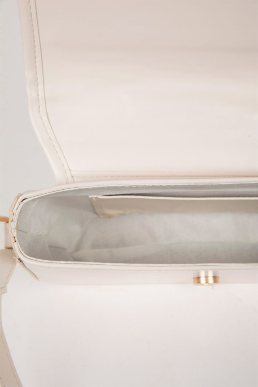 Kadın Bej Kadın Uzun Askılı Suni Deri Çapraz Çanta