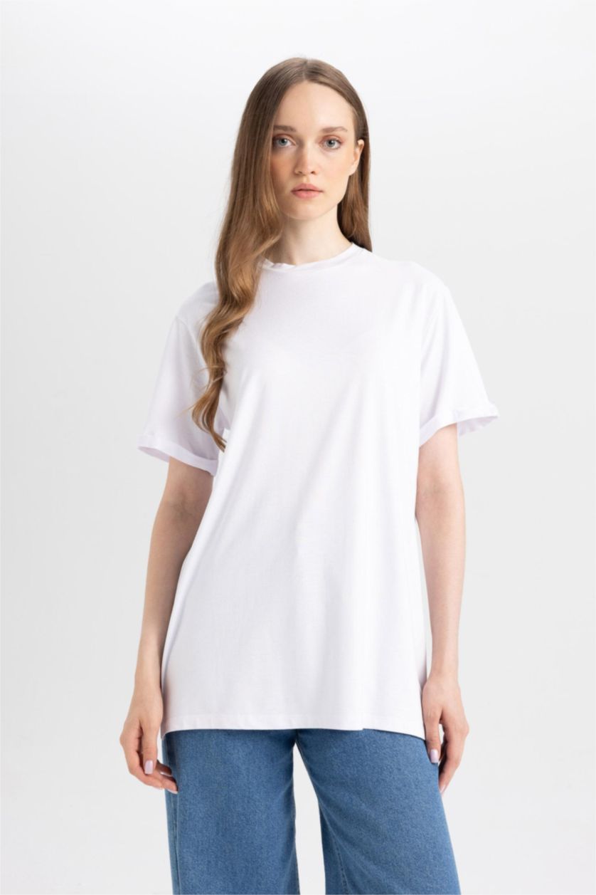 WOMAN Black Regular Fit Short Sleeve 2 Pack T-Shirt Tunic