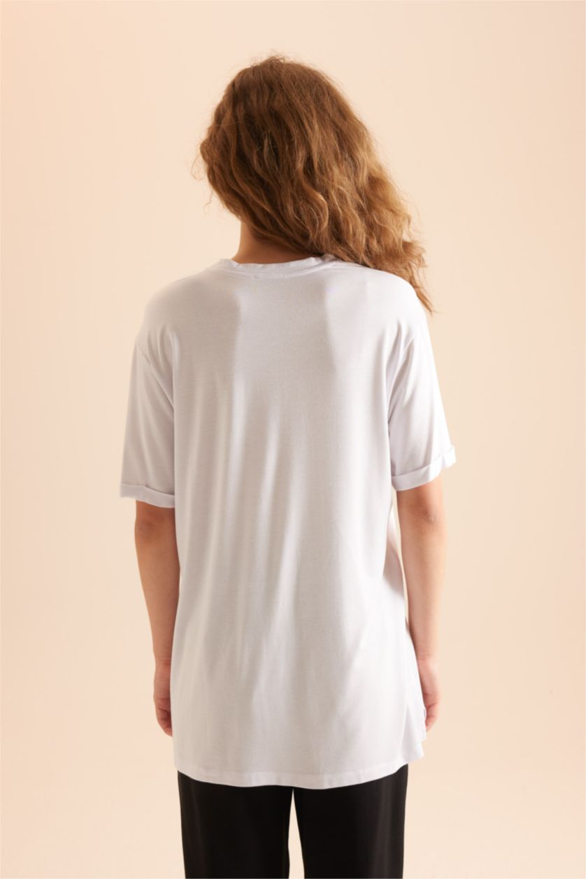 WOMAN Black Regular Fit Short Sleeve 2 Pack T-Shirt Tunic