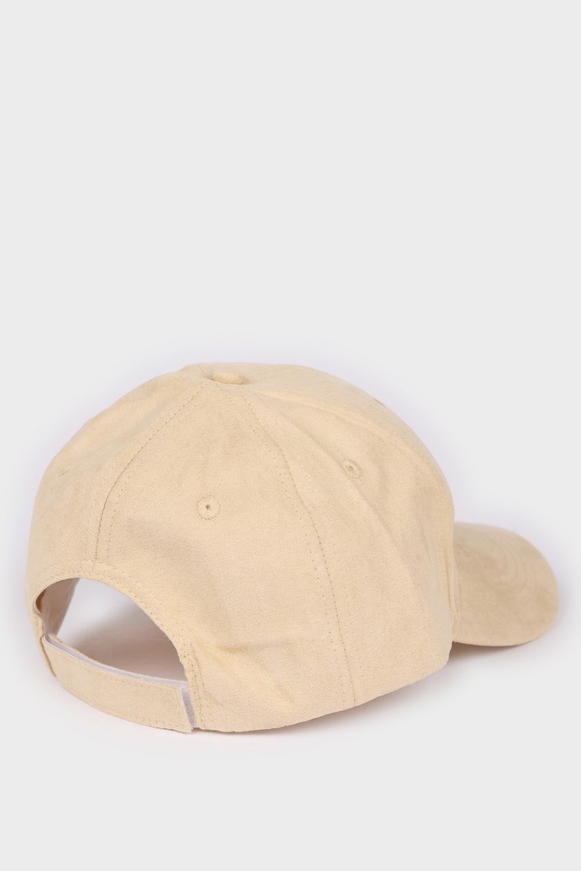 Erkek Bej Erkek Süet Cap Şapka