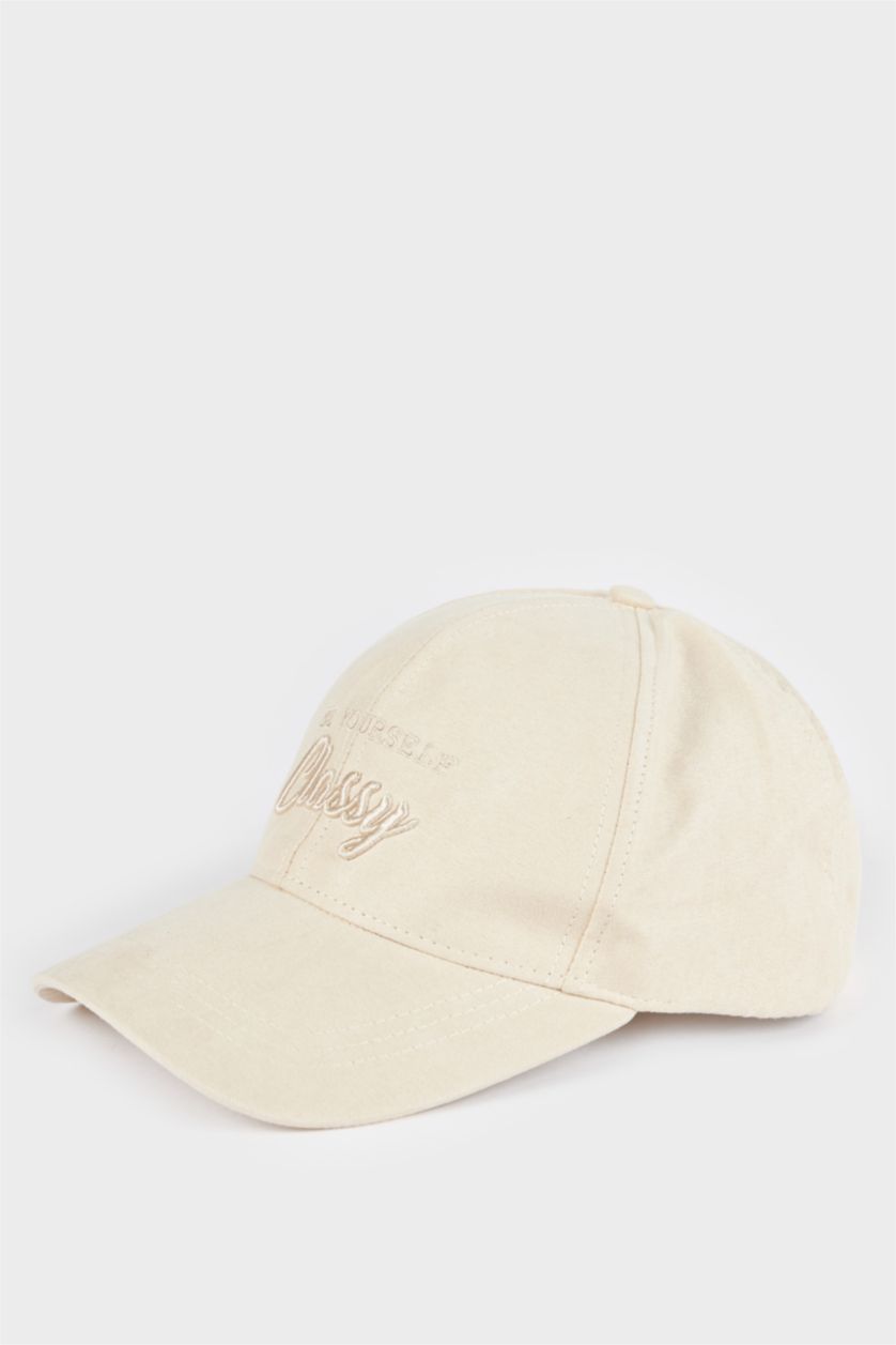 Man Beige Man Suede Hat