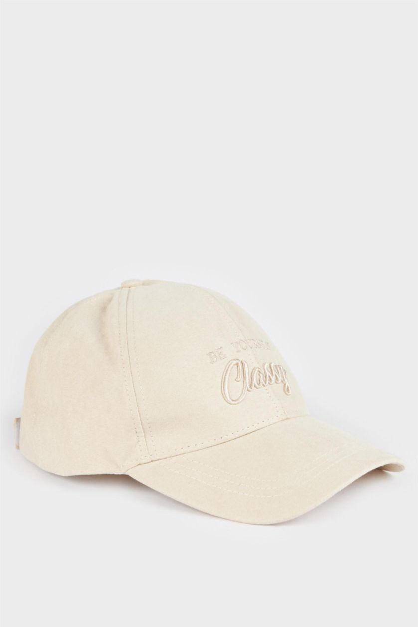Man Beige Man Suede Hat