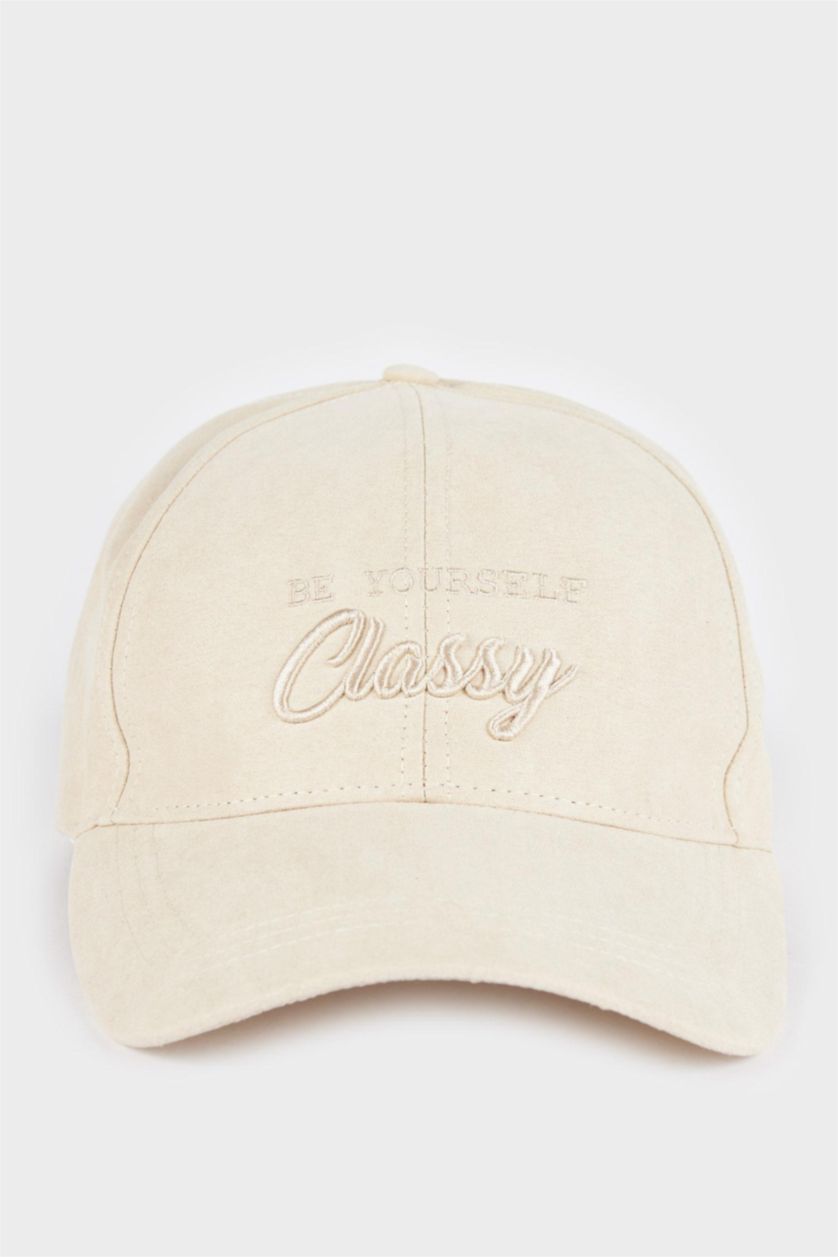 Man Beige Man Suede Hat