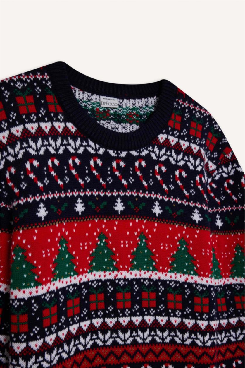 Men Red Standard Fit Knitwear Pullover