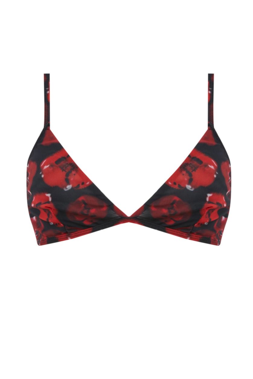Kadın Kırmızı Kapsız Tül Bra