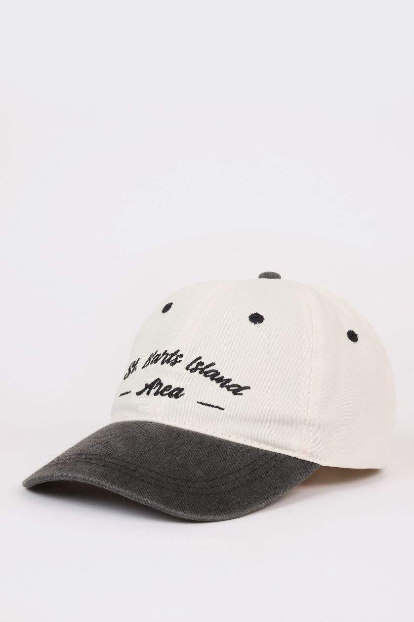 Kadın Koyu Antrasit Kadın Pamuklu Cap Şapka