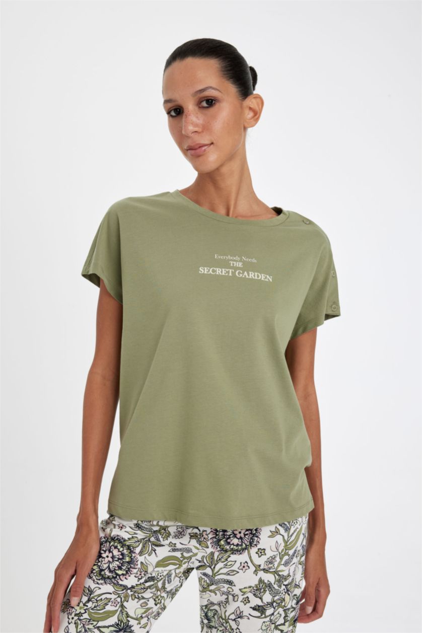 FEMME Kaki Ensemble Pyjama imprimé de Fall In Love