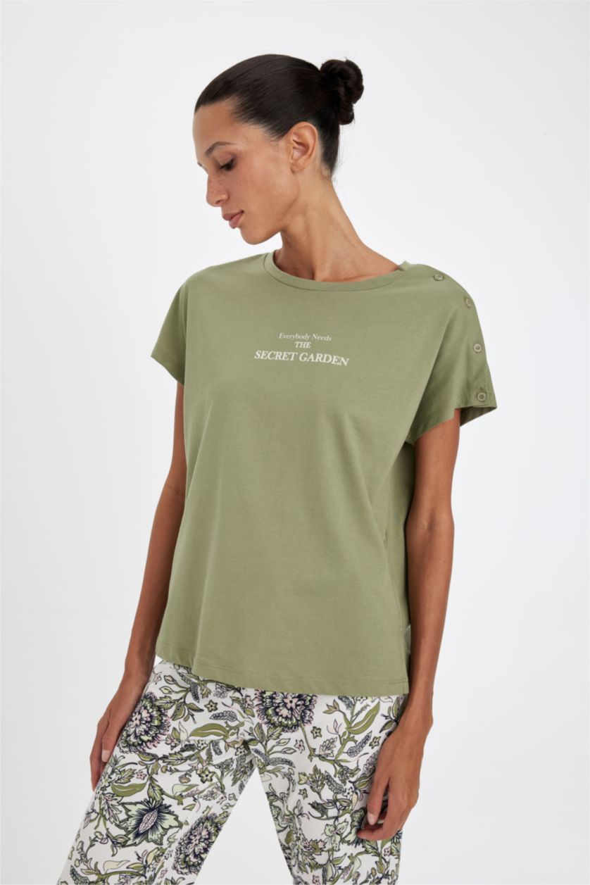 FEMME Kaki Ensemble Pyjama imprimé de Fall In Love