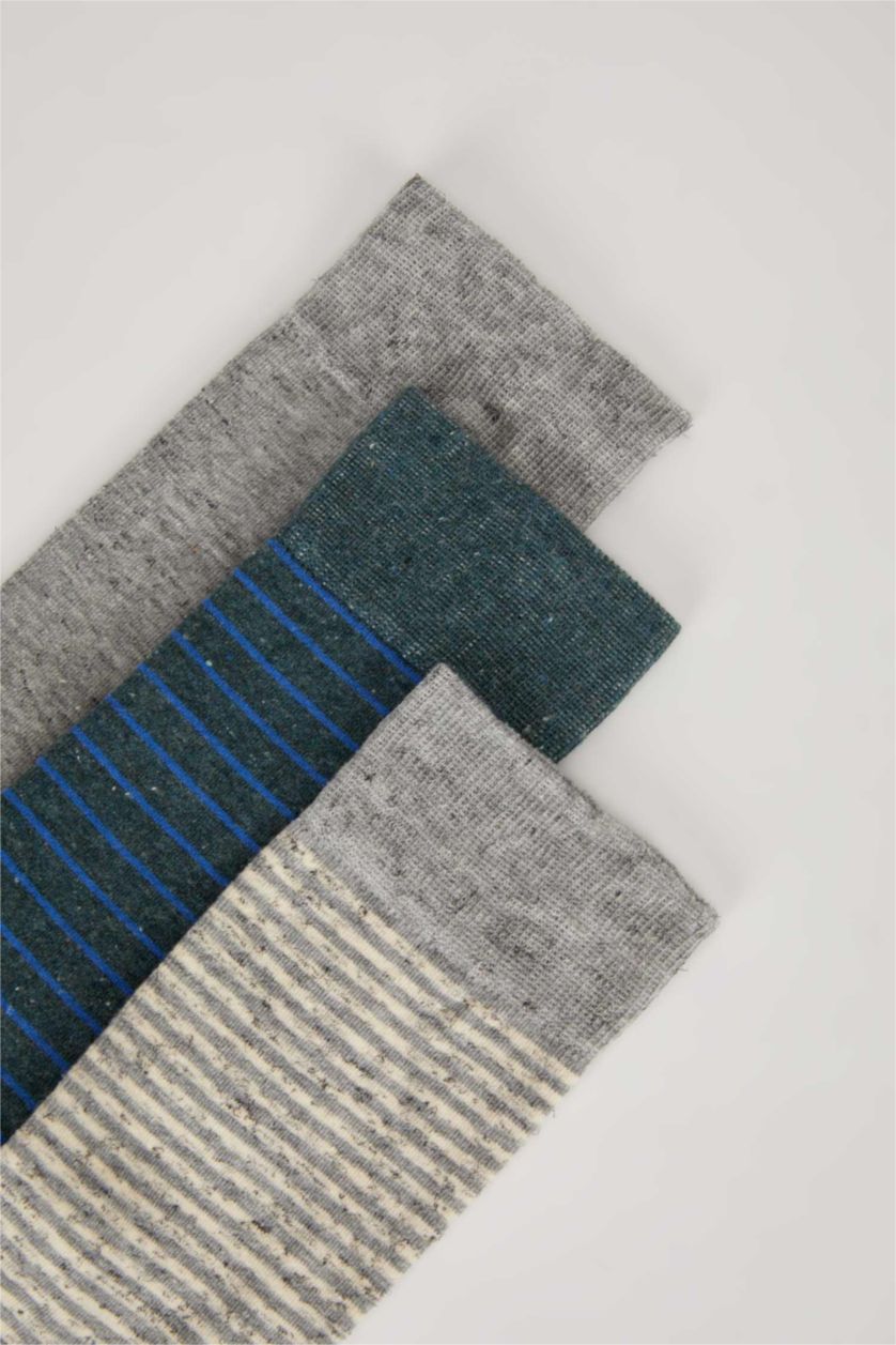 MAN MIXED Men 3 Piece Cotton Long Socks