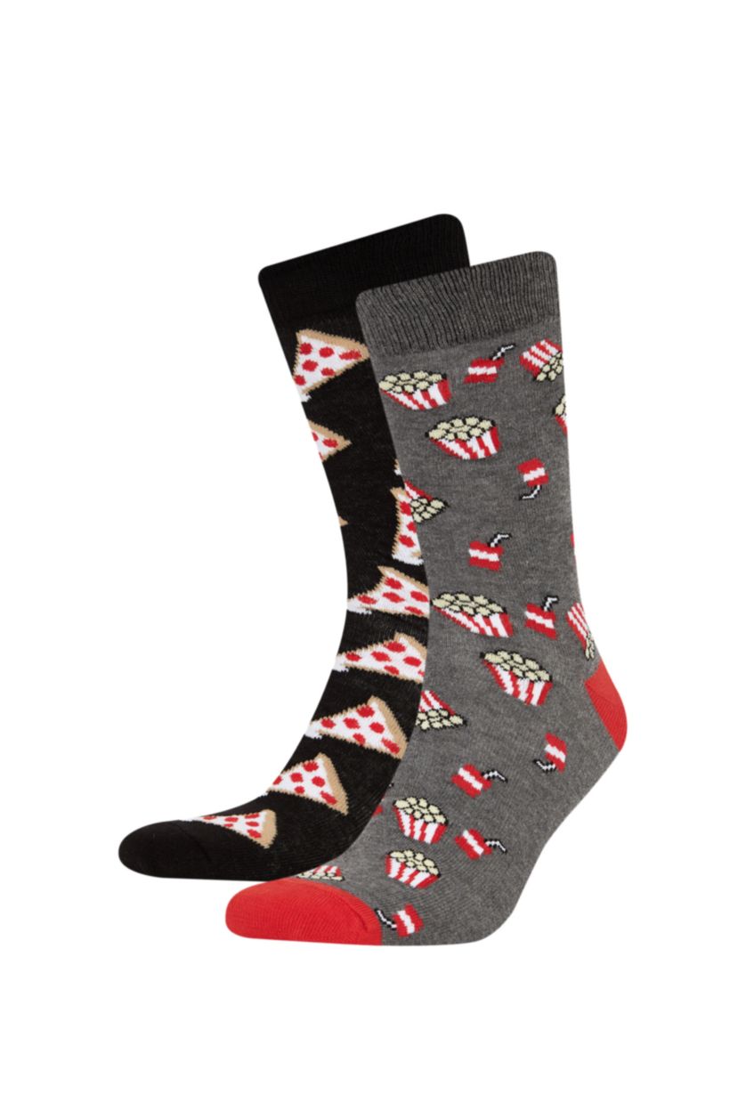 رجال Karma جوارب طويلة قطن للرجال - قطعتين