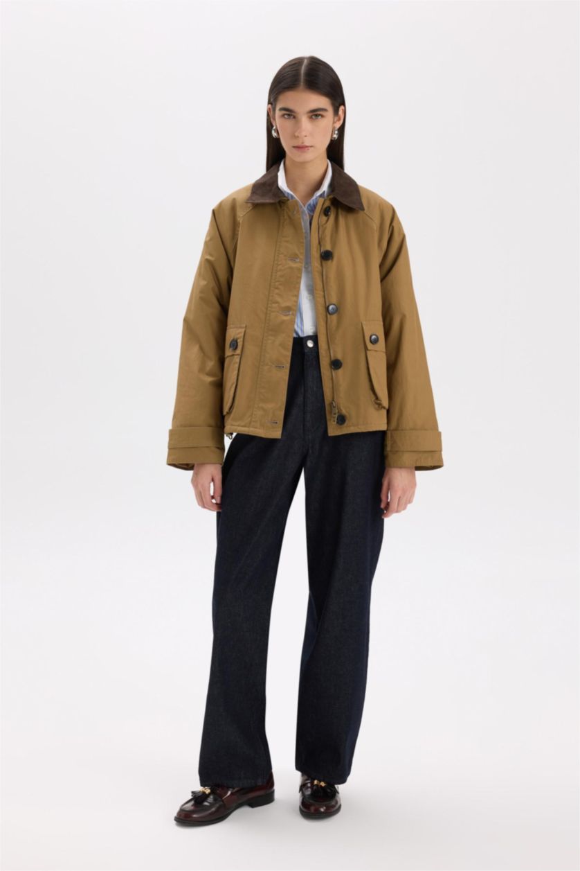 Women Camel Puffer Jacket