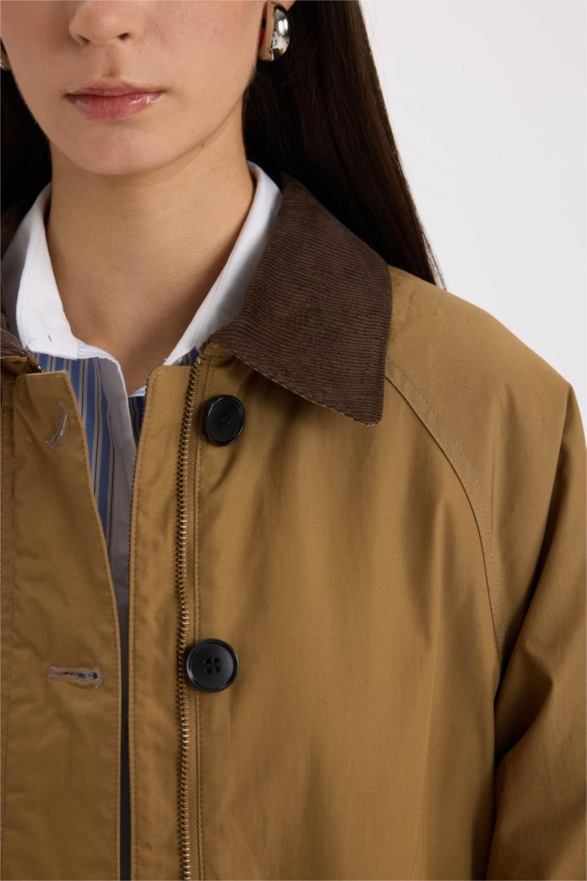 Women Camel Puffer Jacket