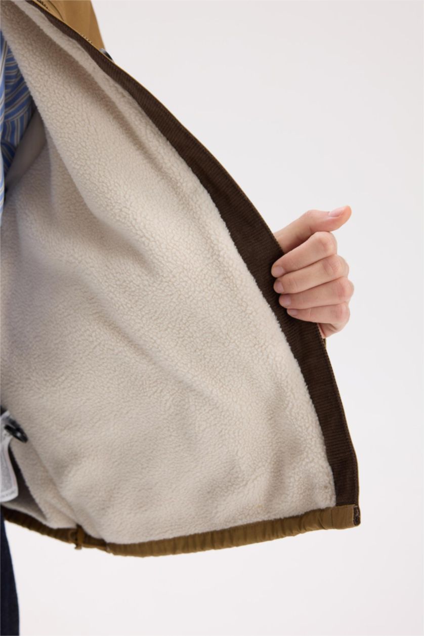 Women Camel Puffer Jacket