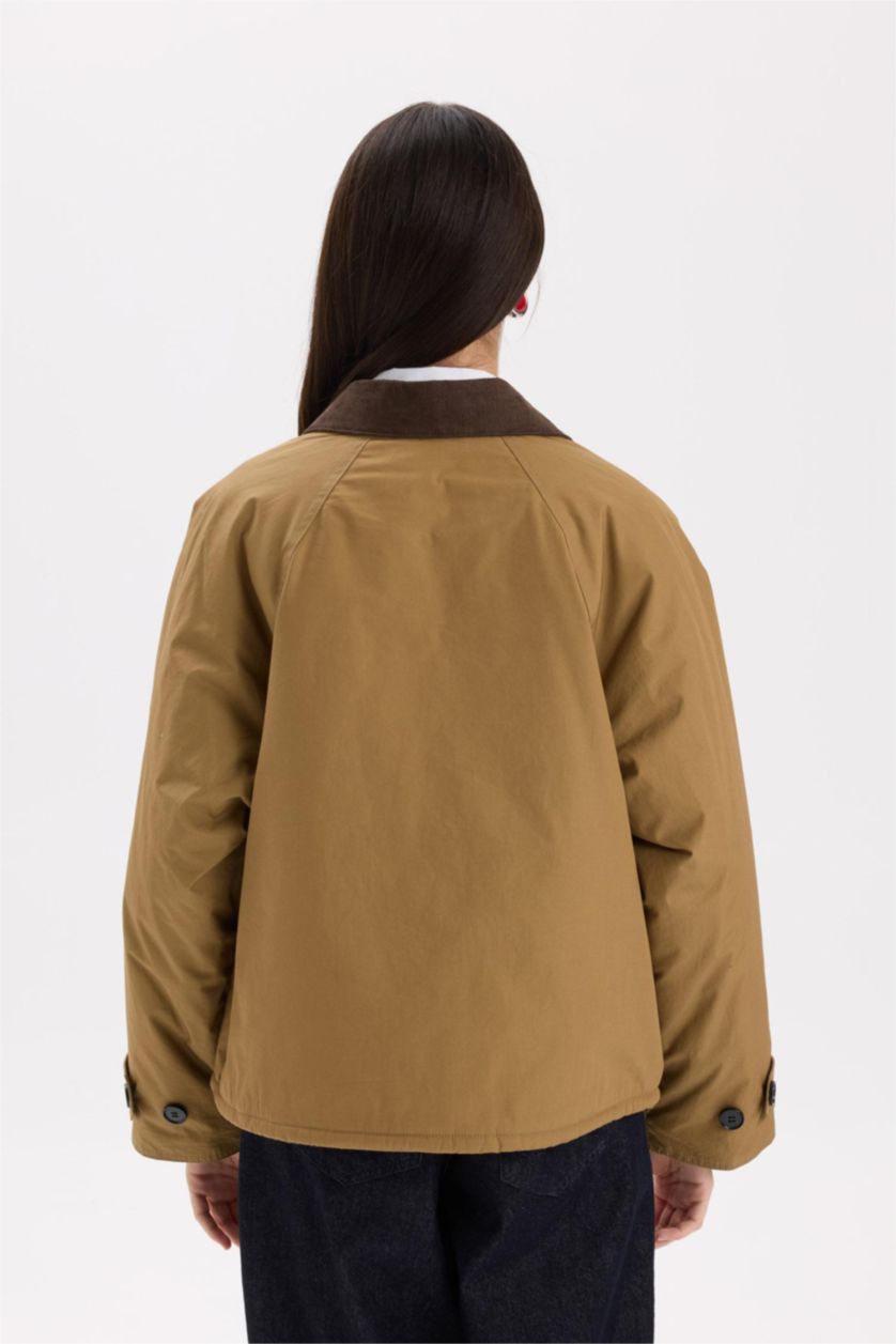 Women Camel Puffer Jacket