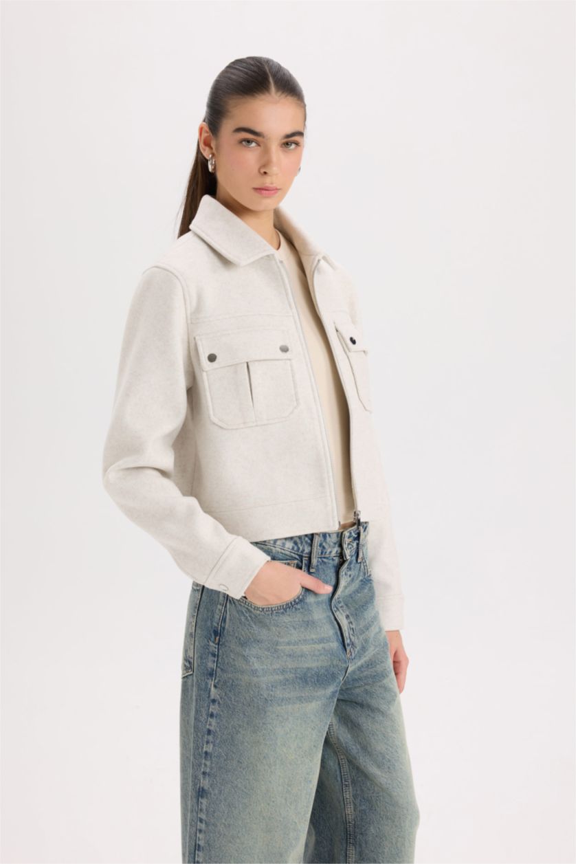 Woman Ecru Regular Fit Cachet