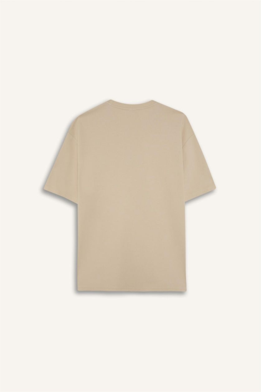 MAN Stone Boxy Fit Crew Neck Printed Short Sleeve T-Shirt