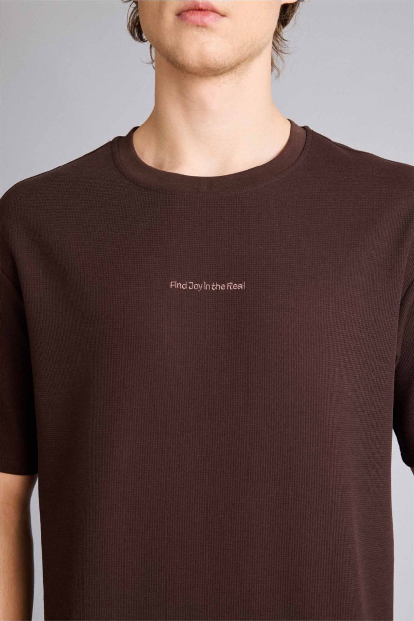 Man Brown Man Short Sleeve T-Shirt