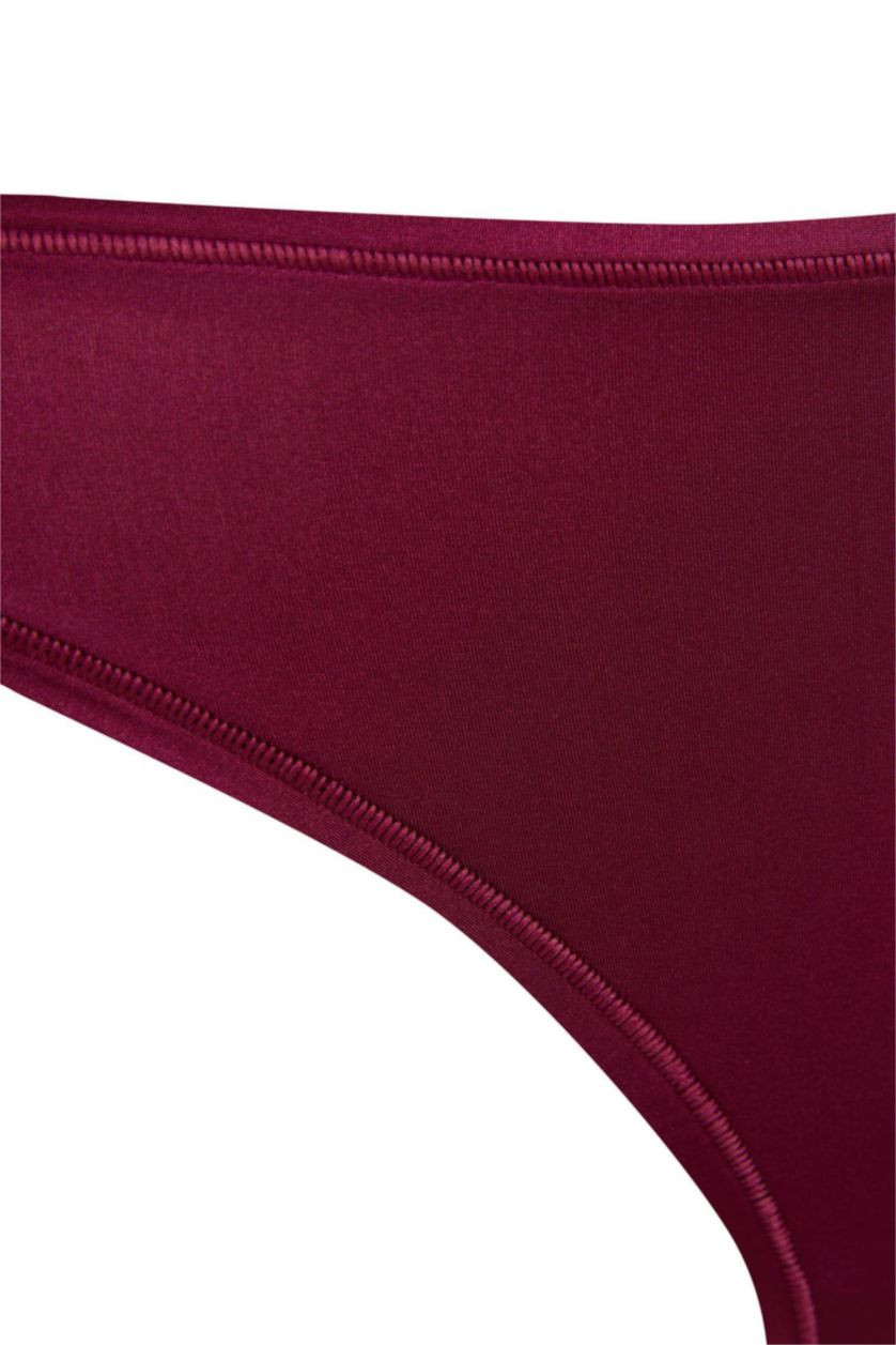 WOMAN Dark Purple Fall in Love Thong Panty