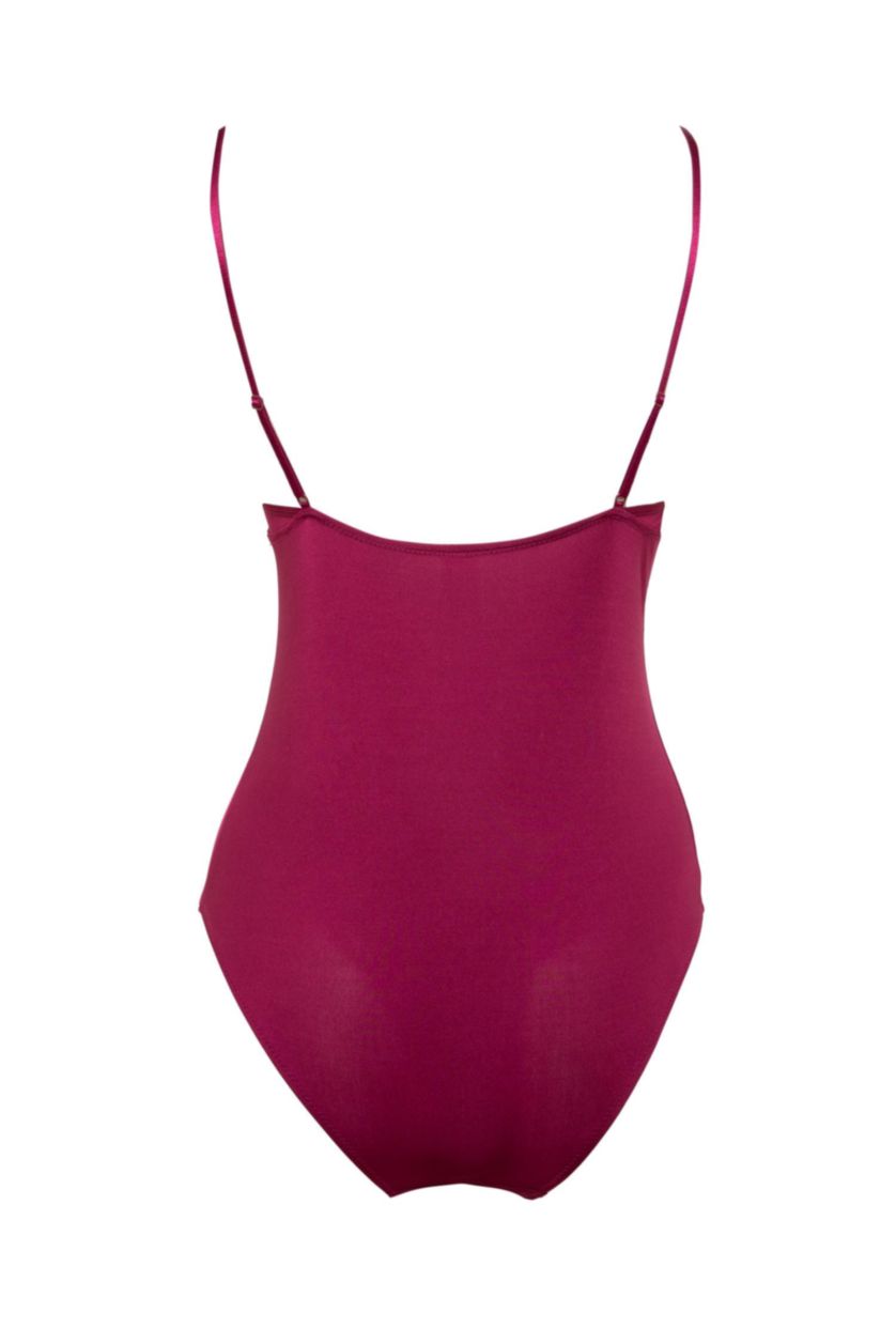 FEMME Violet Maillot de Corps Body avec bretelles de Fall in Love