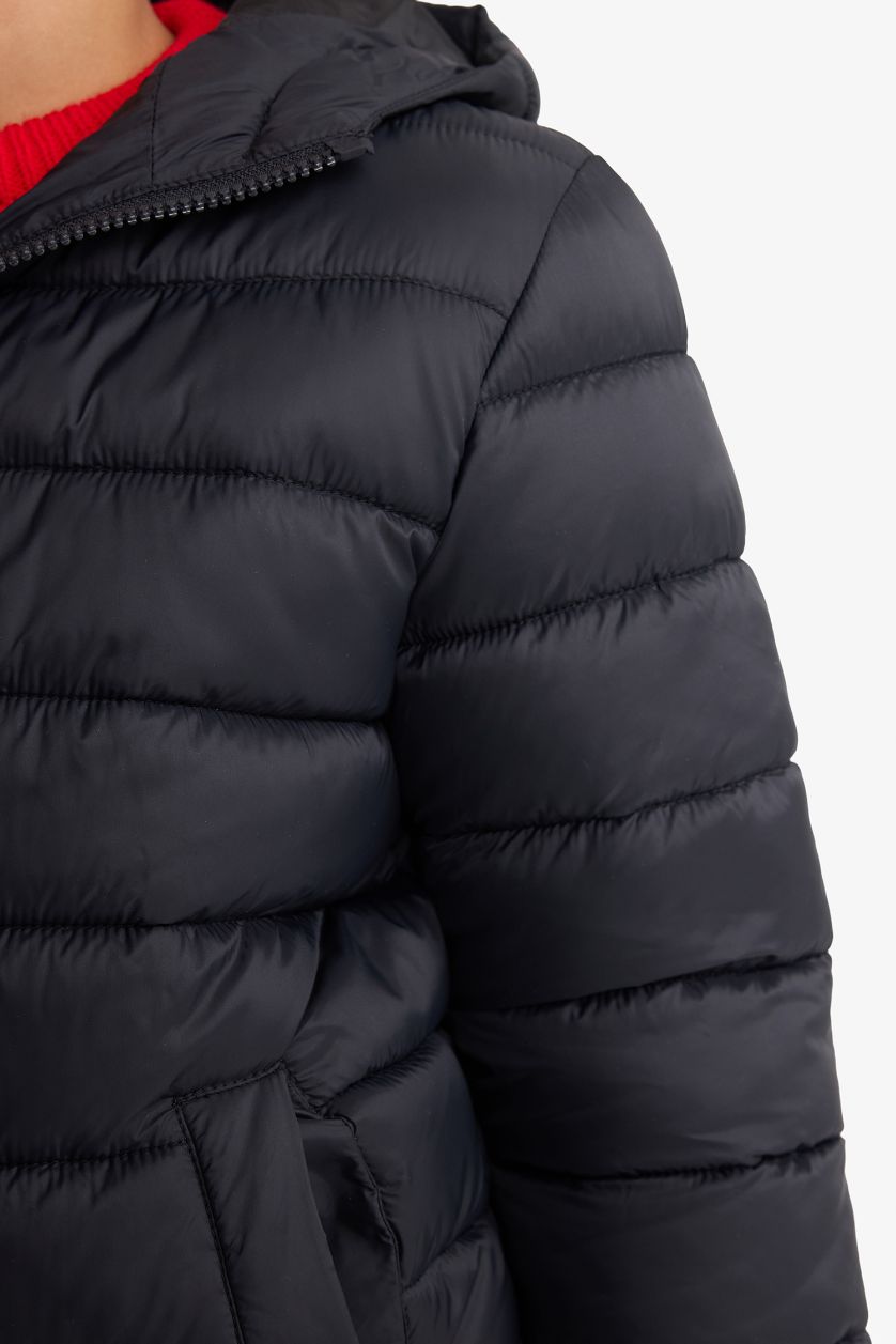 BOYS & TEENS Black Boy Waterproof Hooded Jacket