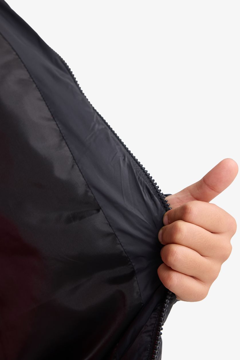 BOYS & TEENS Black Boy Waterproof Hooded Jacket