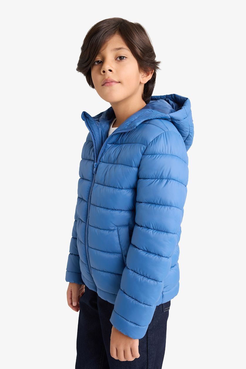 BOYS & TEENS Indigo Boy Waterproof Hooded Puffer Jacket