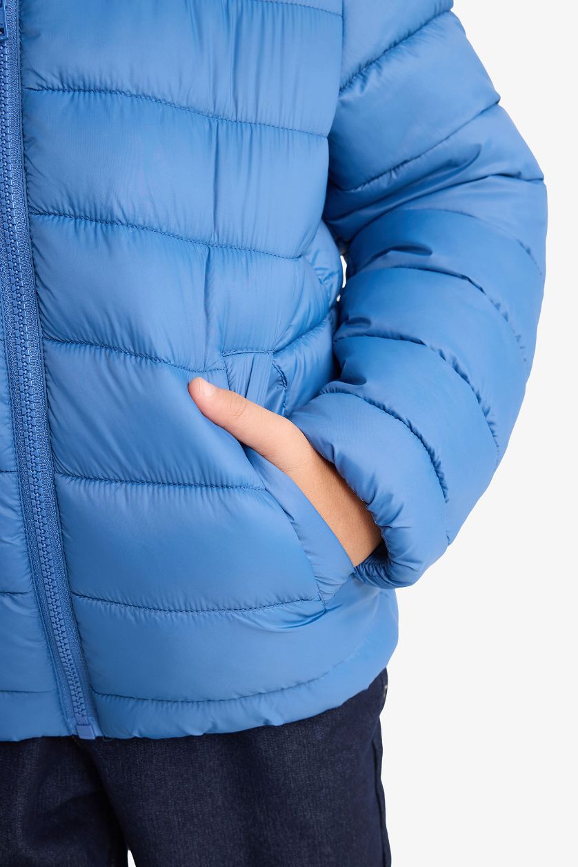 BOYS & TEENS Indigo Boy Waterproof Hooded Puffer Jacket