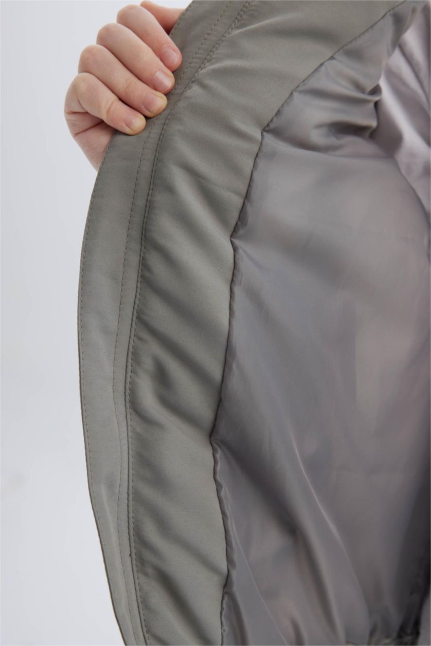 أولادي رمادي فيست بامب رمادي اولادي وتر بروف بياقة عالية