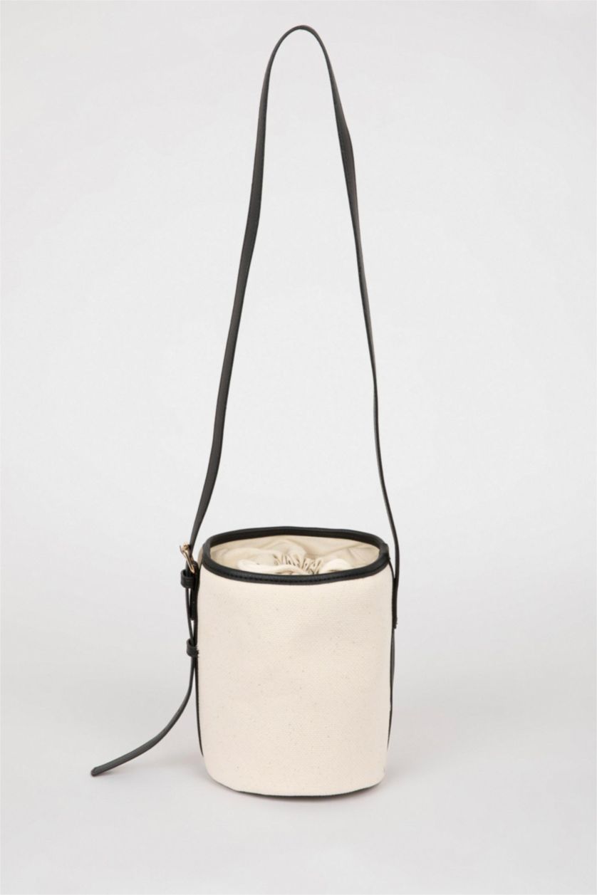 Woman Beige Crossbody Bag
