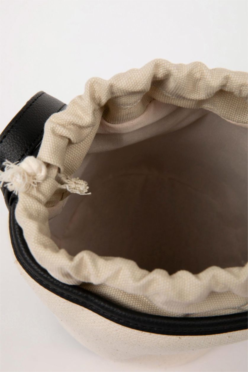 Woman Beige Crossbody Bag