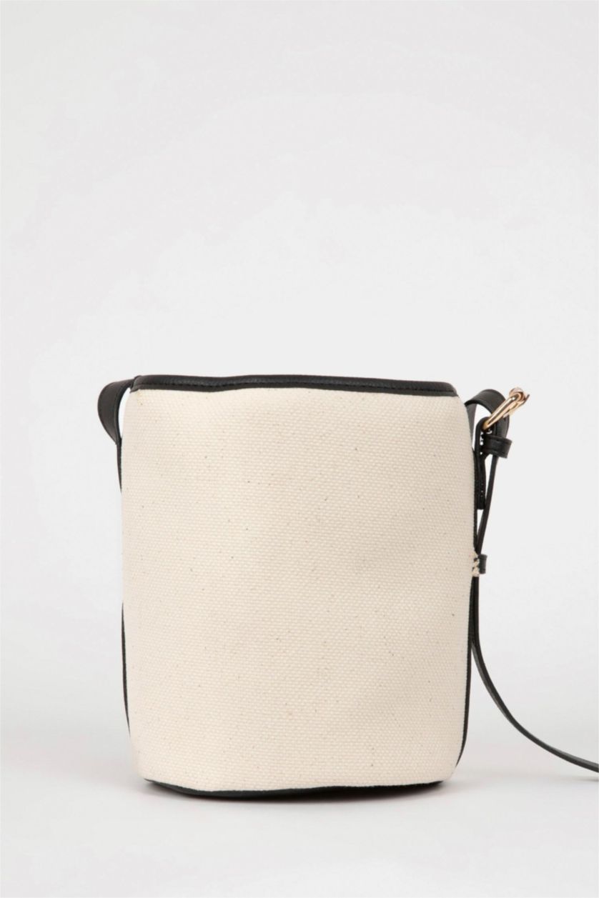 Woman Beige Crossbody Bag