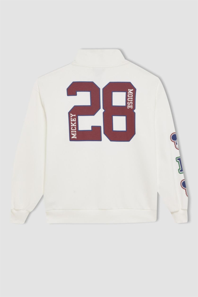 Әйелдерге АҚ Coool Disney Mickey & Minnie Лицензиялық үлкен пішім үлкен жартылай найзағай Свитер