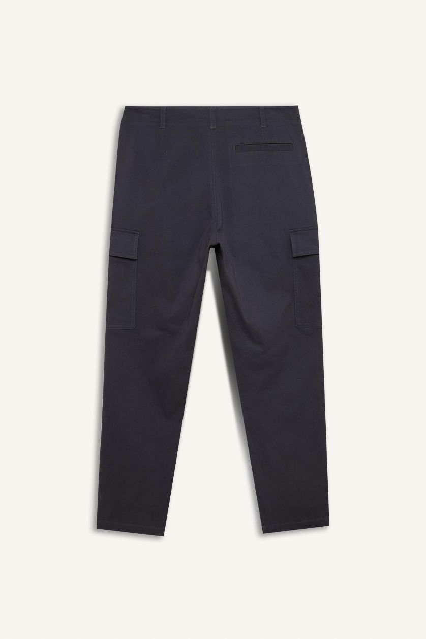 رجال أنثرا بنطلون كارجو قصة مريحة برجل عادي وجيب