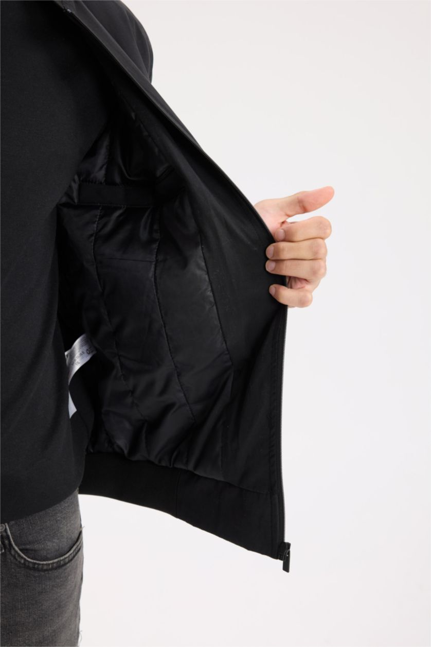 رجال أسود جاكيت دودون قصة عادية بومبر طارد للماء