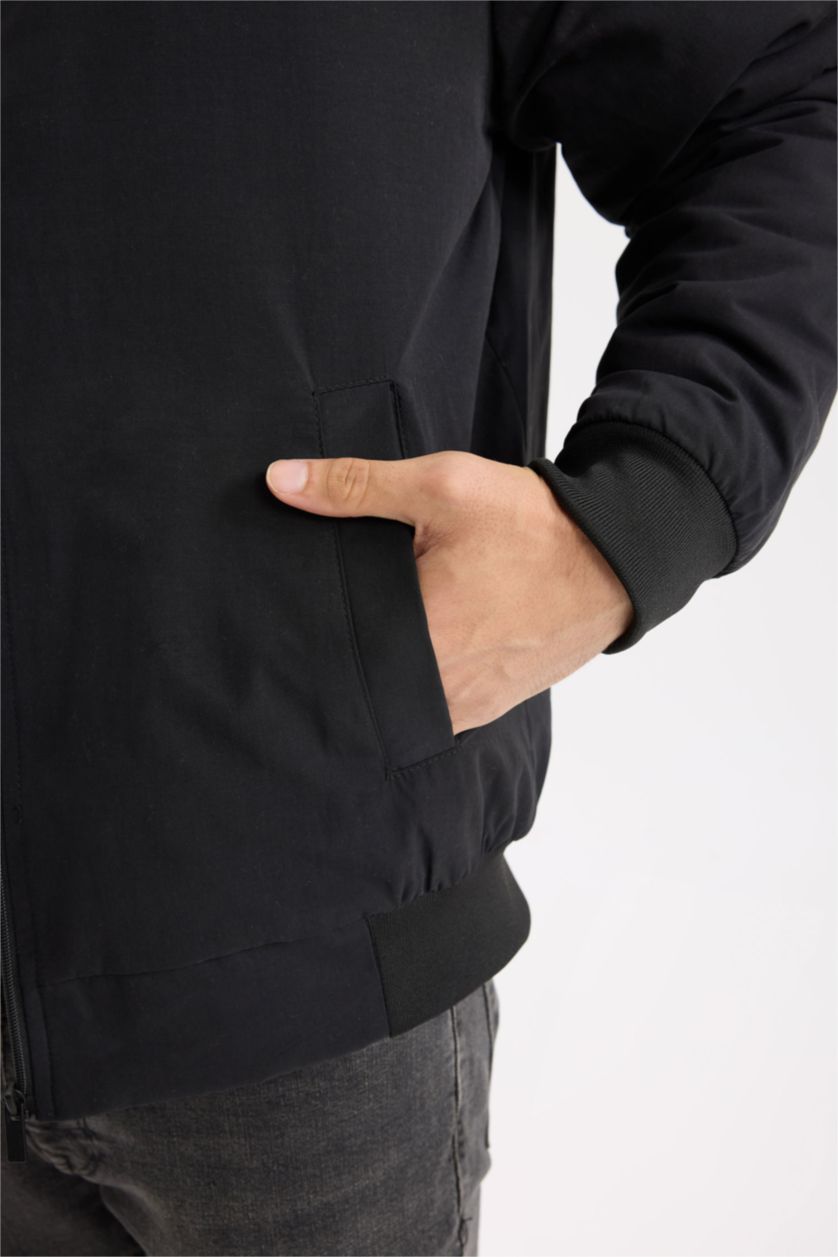 رجال أسود جاكيت دودون قصة عادية بومبر طارد للماء