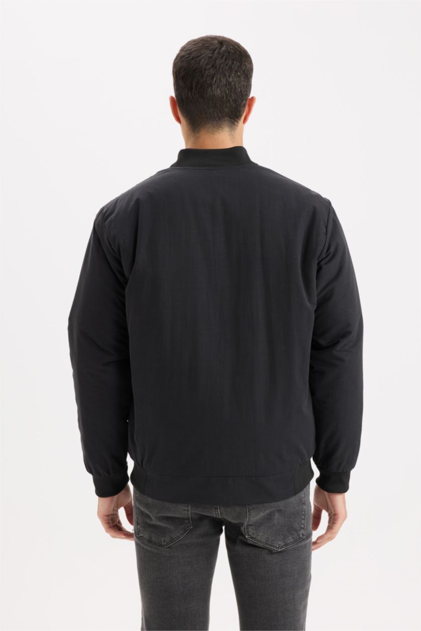 رجال أسود جاكيت دودون قصة عادية بومبر طارد للماء