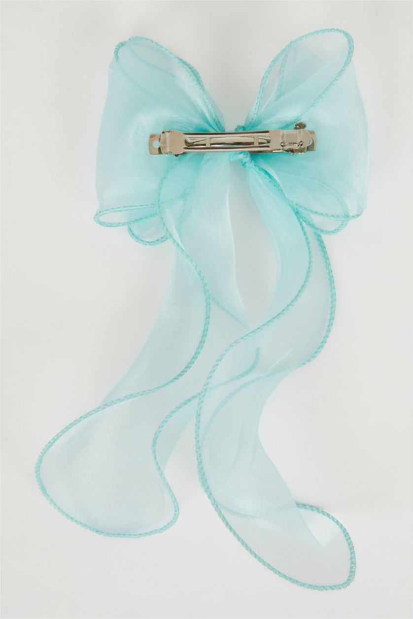 نساء أخضر فاتح كلبس شعر ازرق بشكل فيونكة