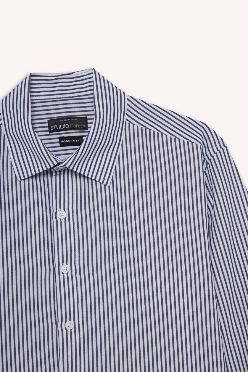 Ерлер ақ заманауи пішім Ұзын жеңді көйлек