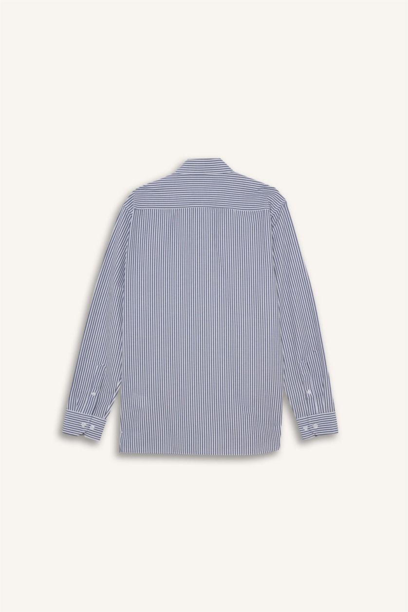 Ерлер ақ заманауи пішім Ұзын жеңді көйлек