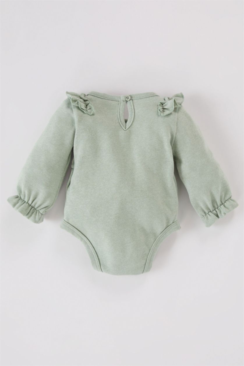 BÉBÉ FILLE Bleu Body en tricot à manches longues et boutons-pression pour bébé Fille