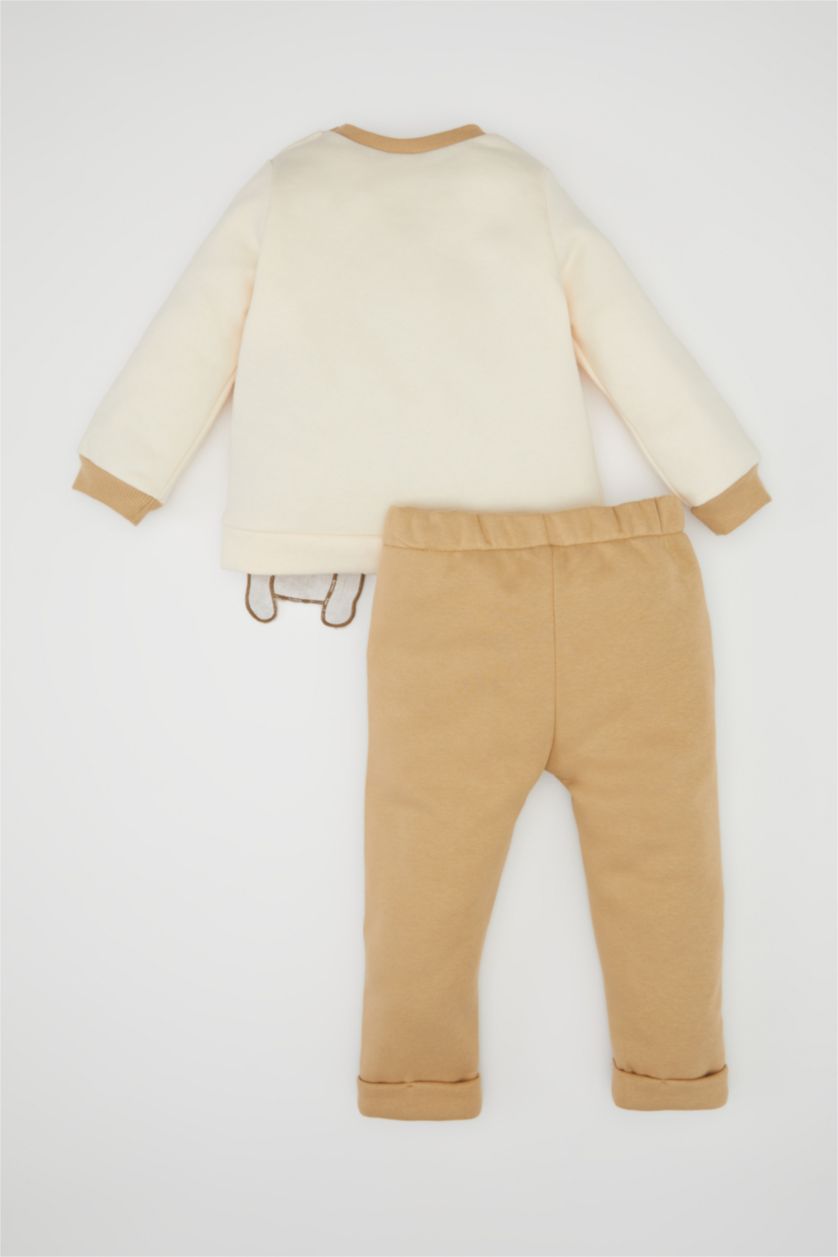 BÉBÉ GARÇON Beige Ensemble Sweat-shirt imprimé et pantalon pour BéBé Garçon