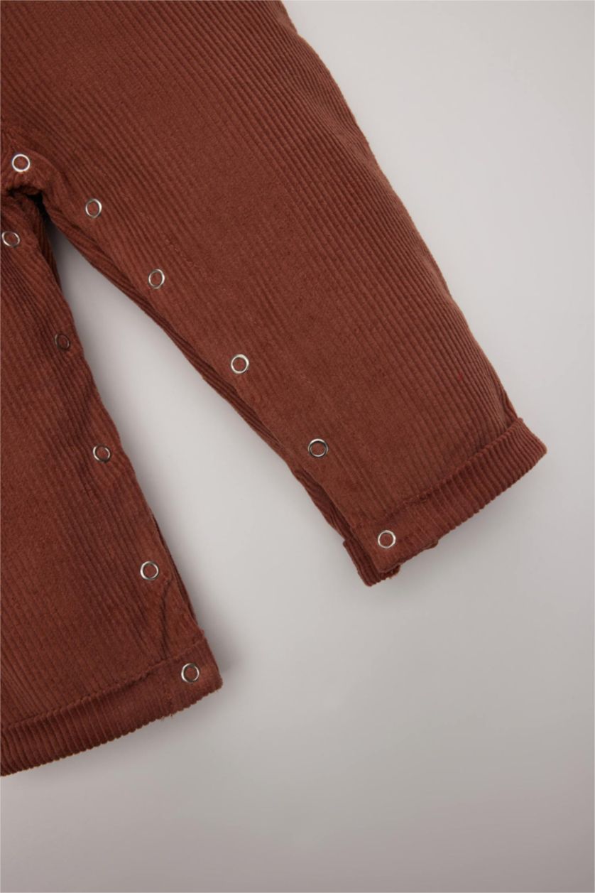 BÉBÉ GARÇON Marron Clair Ensemble Salopette imprimé ours et T-shirt à manches longues pour Bébé Garçon