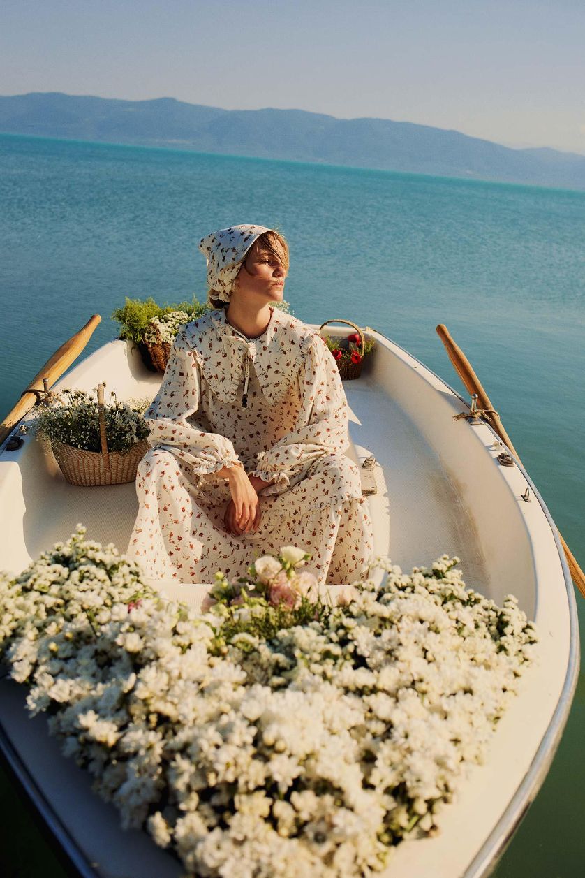 Kadın Ekru Müslin Elbise