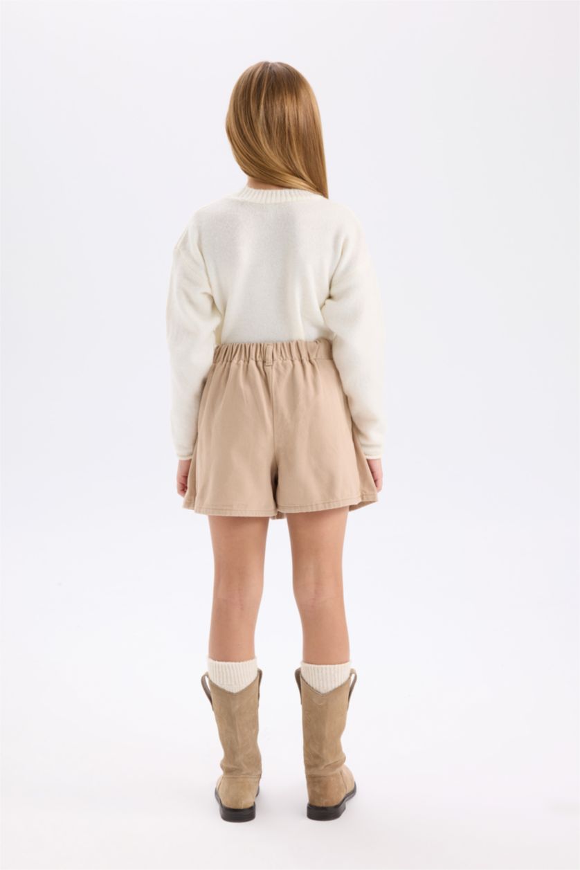 بناتي فيزوني داكن جيب شورت بليسيه بناتي فيزوني