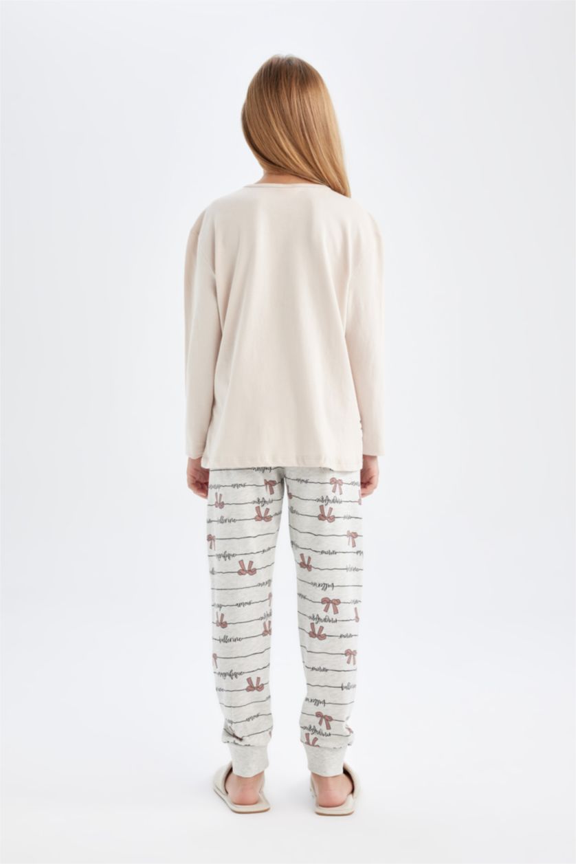 FILLES Beige Clair Pyjama 2 pièces pour Fille